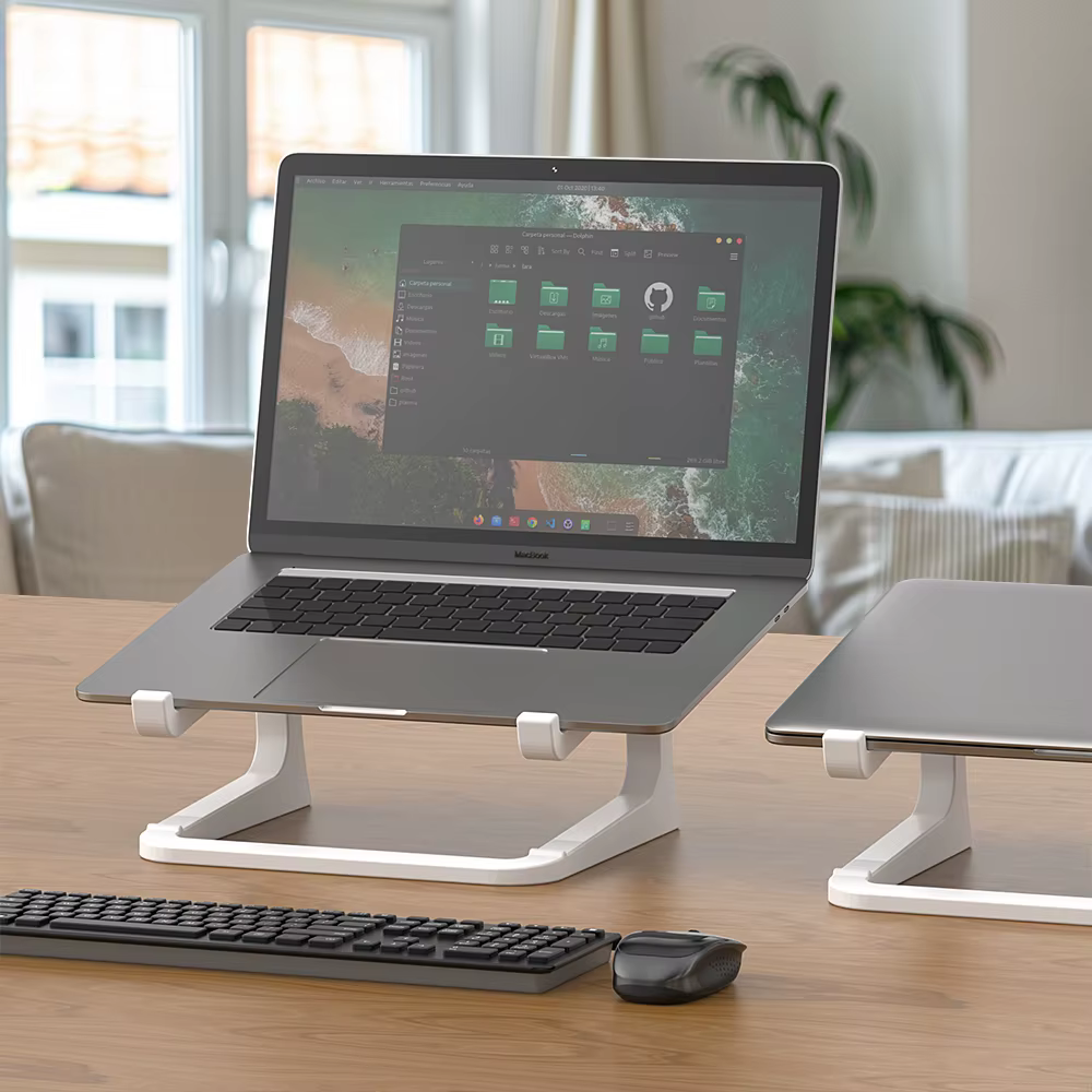 Support ergonomique pour ordinateur portable avec support pour clavier - ascenseur de bureau portabl