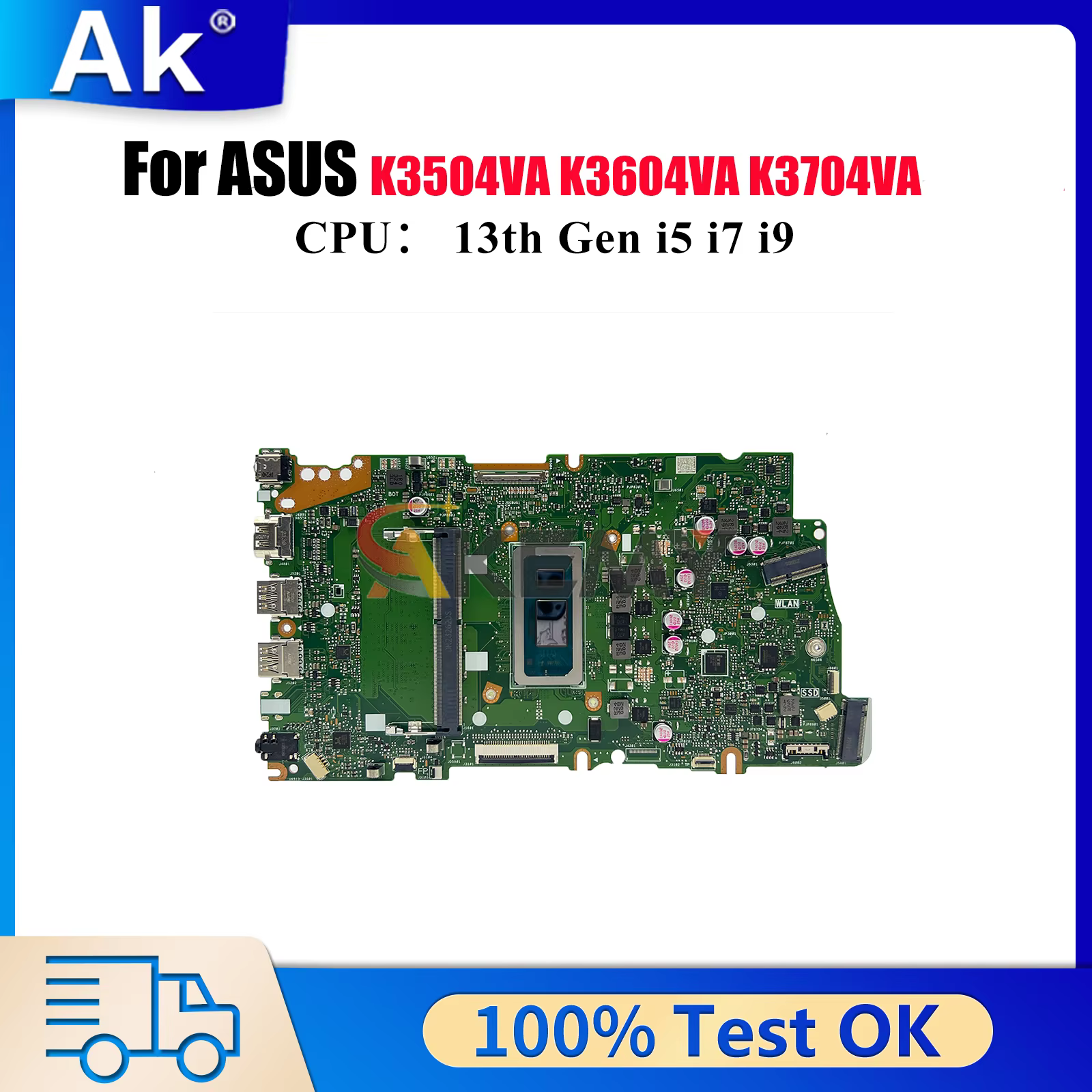 X1505VA carte mère d'ordinateur portable pour ASUS VivoBook K3604VA X1505V K3504ZA X1505VA K3704VA K