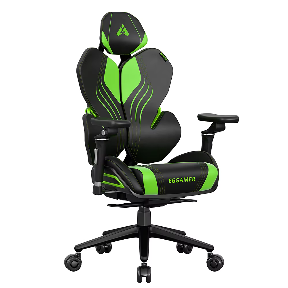 Chaise de jeu ergonomique pivotante en cuir de haute qualité avec fonctions de refroidissement, acco