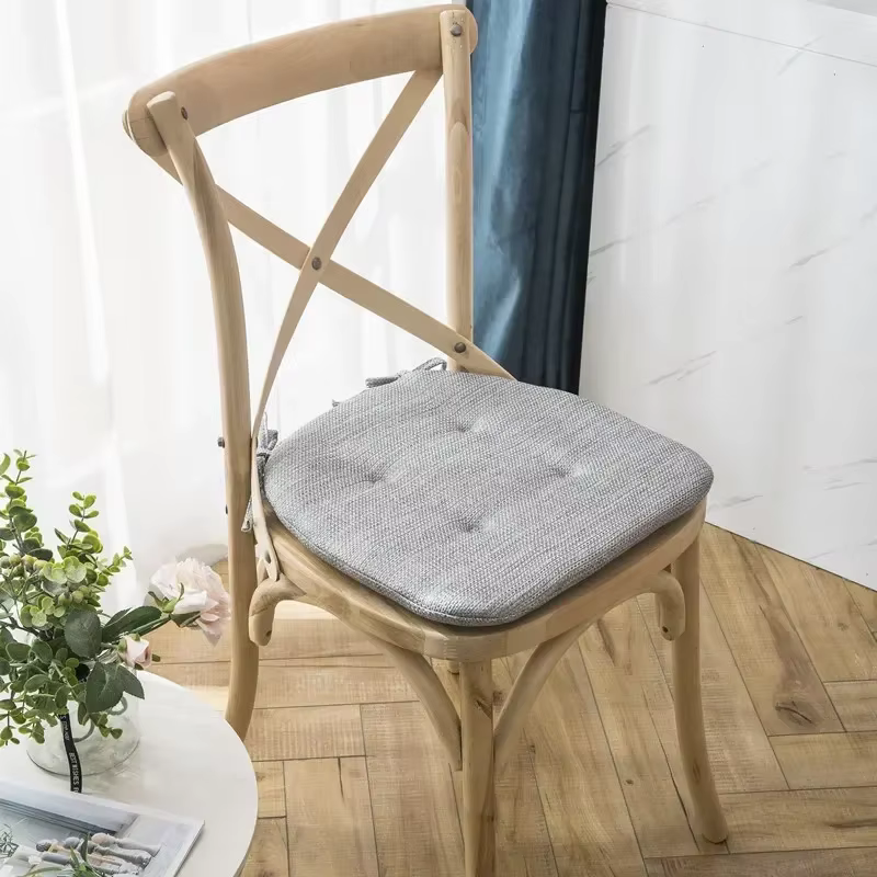Heart de chaise en mousse à mémoire de forme, coussins de siège souples coordonnants avec sangles, t