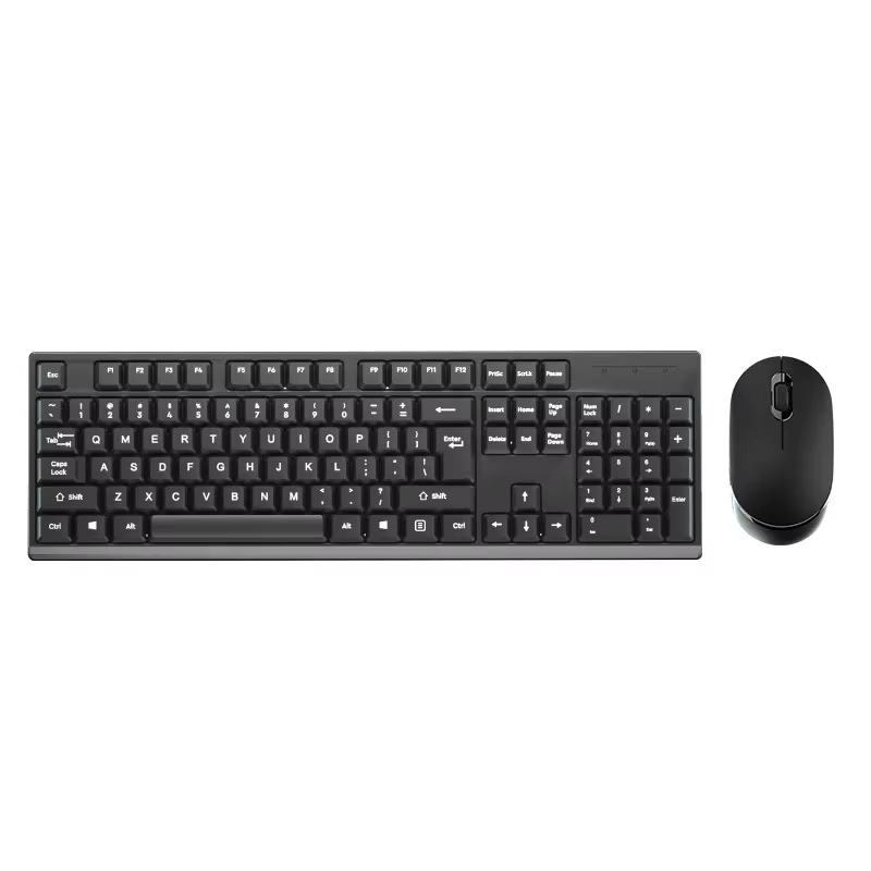 Ensemble clavier et souris USB sans fil pour ordinateur portable, souris de jeu PC, 2.4 touches, 104