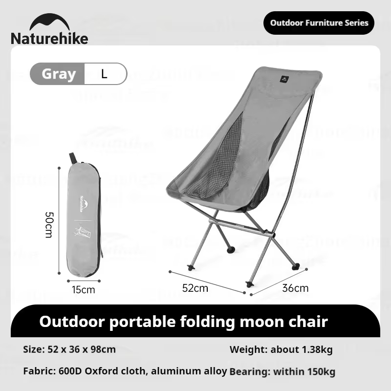 Natureifa-Chaise Portable Ultralégère en Alliage d'Aluminium, Siège Pliable Compact pour Pique-Nique