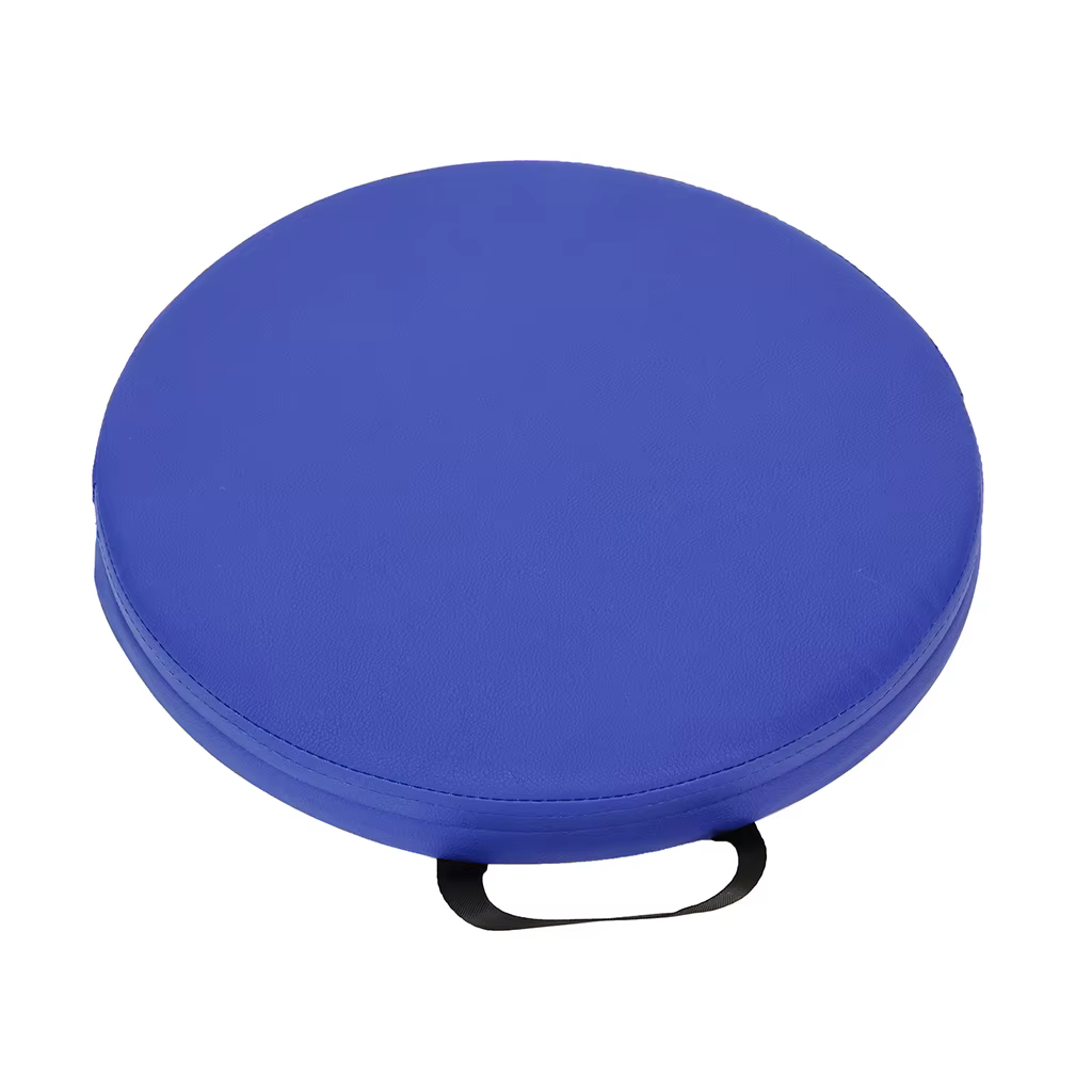 Coussin de chaise rond imperméable en cuir avec mousse à mémoire de forme – Coussin de siège de 35 c