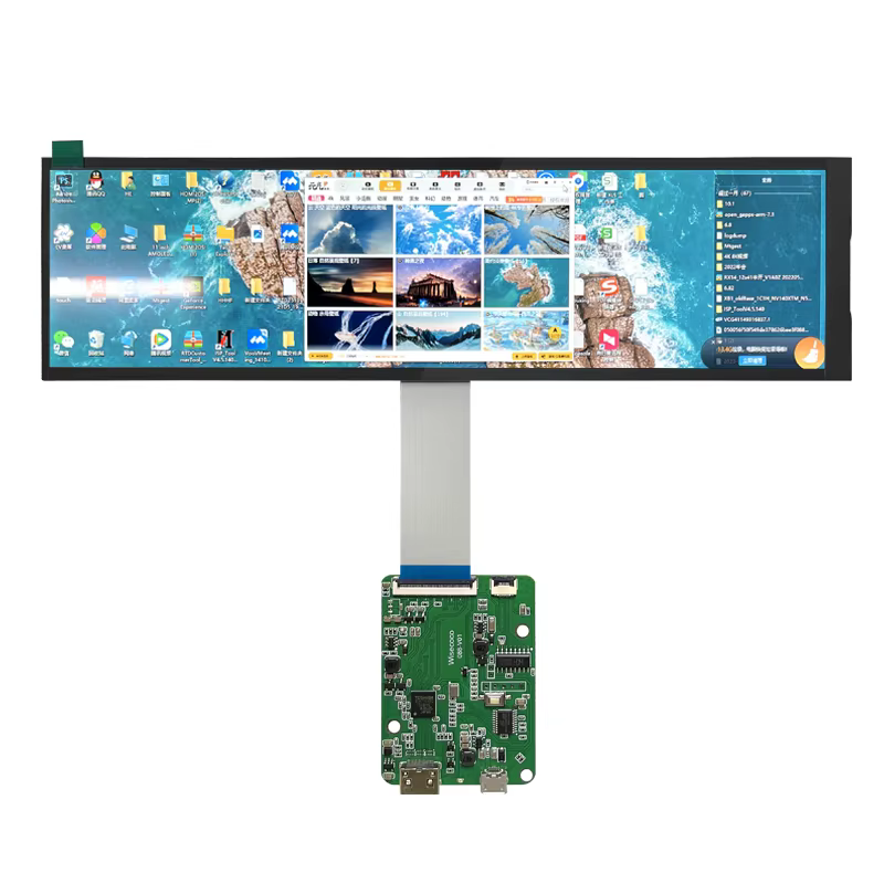 Fissuraminants echeads-Écran LCD IPS secondaire, écran automobile ultra-large, longue bande, écran G