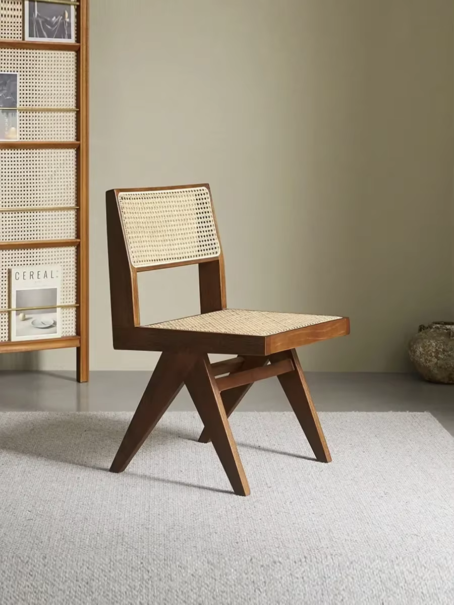 Chaise De salle à manger européenne en rotin, style nordique, gain De place, chaises De salle à mang