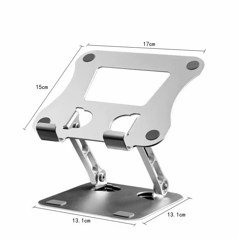 Support de tablette de téléphone réglable en alliage d'aluminium, pour ordinateur Portable jusqu'à 1