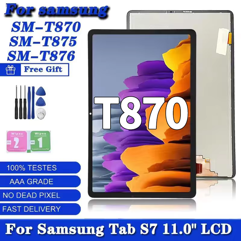 11.0 pouces pour Samsung Tab S7 SM-T870 T875 T876B écran LCD écran tactile numériseur assemblée
