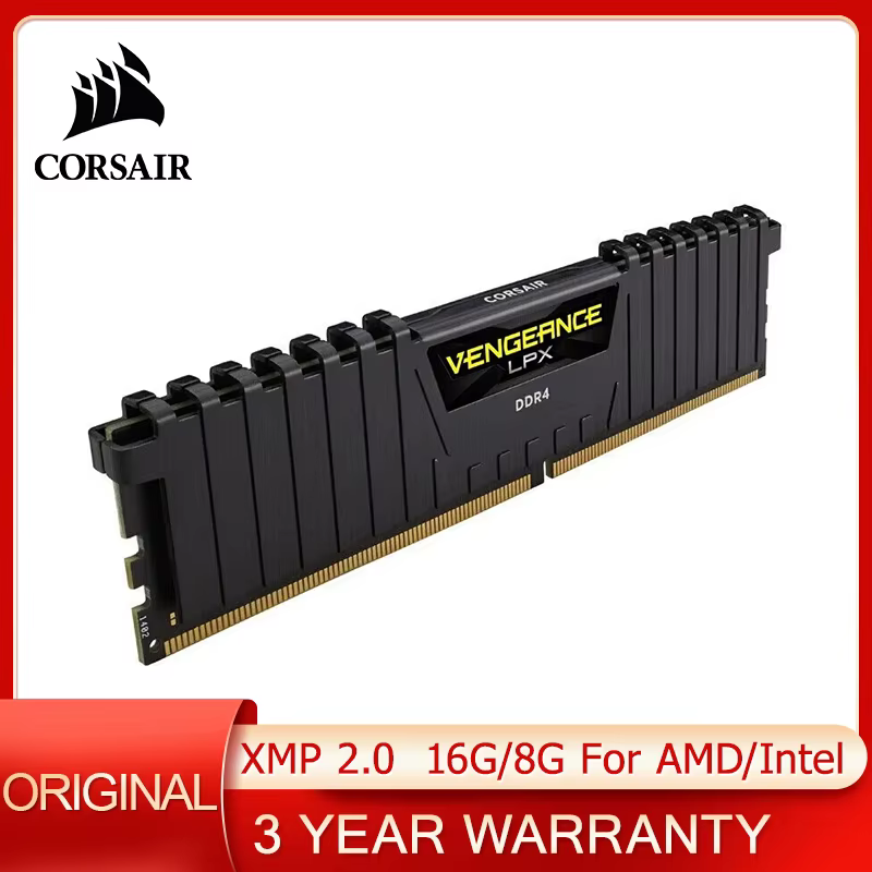 CORSAIR DDR4 RAM mémoire de bureau vengeance 16GB 8GB 3200MHz 3600MHz Dimm Memoria Rams PC4 mémoire 