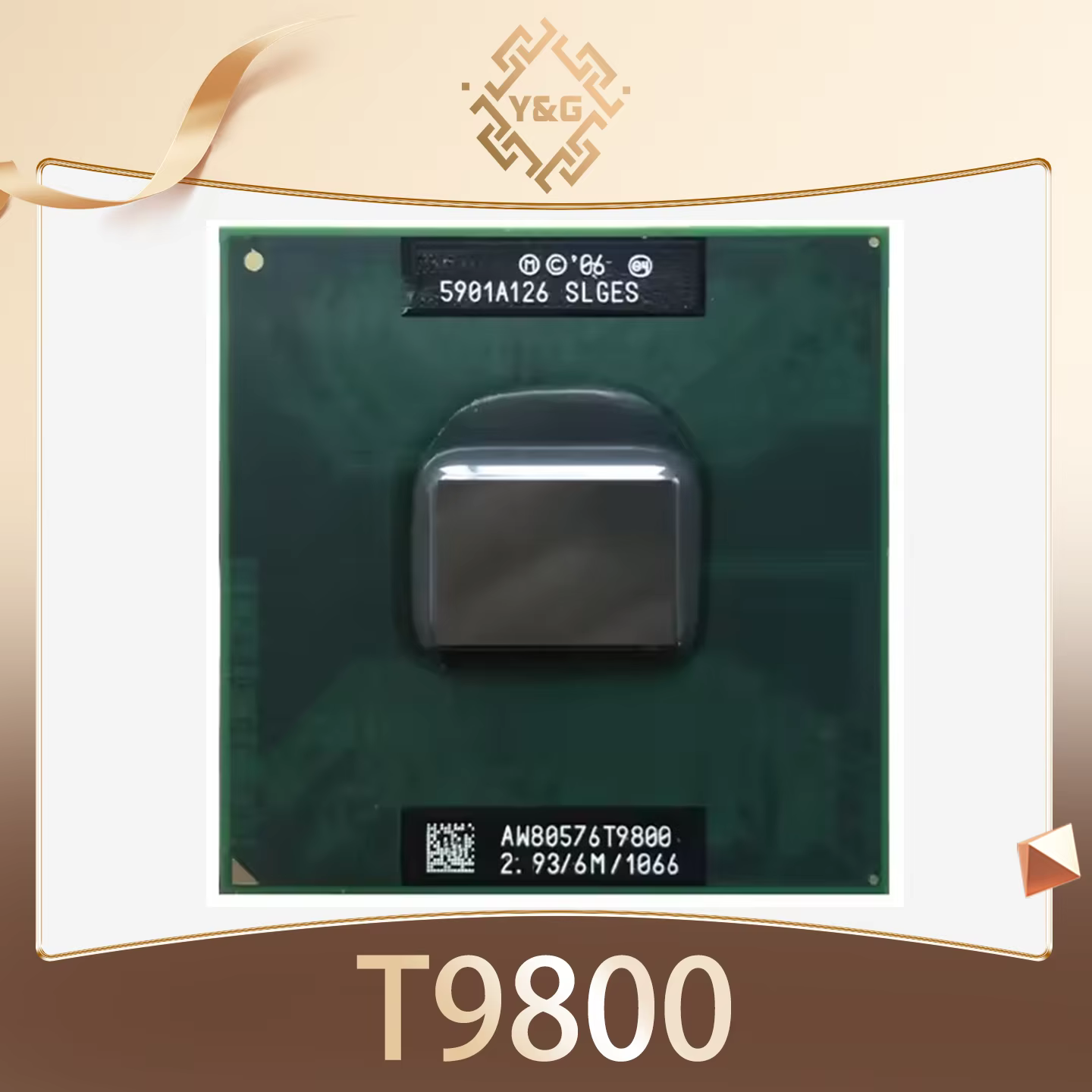 Processeur pour ordinateur portable Core 2 Duo T9800 SLGES, 2.9 GHz, double cœur, double filetage, 6