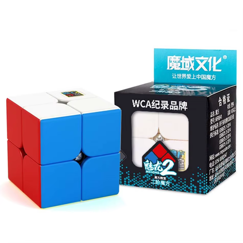 [Picube] MoYu 2x2x2 Mini Cube de poche vitesse MeiLong 2x2 Cubes magiques Profession Cube éducation 