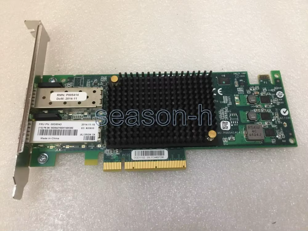 carte réseau 10 Go DUAL PORT FC VIRTUAL FABRIC ADAPTATEUR 00D8543 Support plein profilé