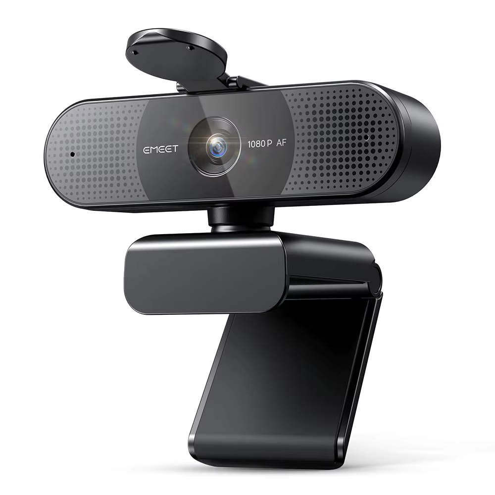 Webcam EMEET 4K/1080P pour PC/ordinateur, caméra vidéo à mise au point automatique PDAF avec double 