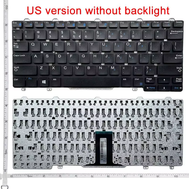Clavier d'ordinateur portable US/LA/BR/RU, pour DELL Latitude E5270 E7250 3150 3160 3165 12-5000 528