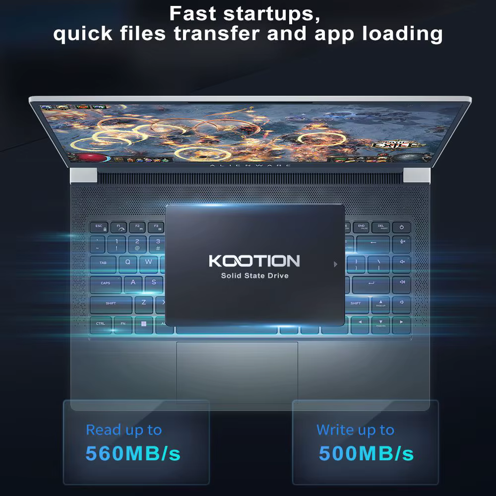KOOTION X12 SSD SATA 256GB 512GB 1TB 2TB SATA 3 disque SSD 2.5 pouces disque dur disque SSD pour ord