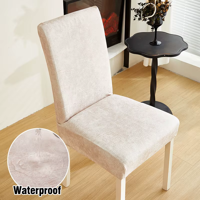 Housses de chaise de salle à manger imperméables housses de chaise de salle à manger extensibles hou
