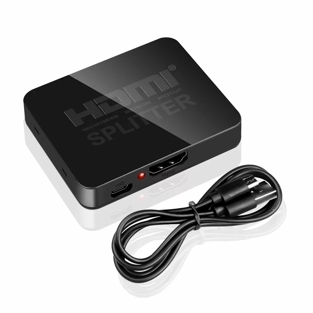 Répartiteur HDMI 4K x 2K 1 entrée 2 sorties 1080P 60Hz répartiteur vidéo HDMI 1 Source à 2 écrans af