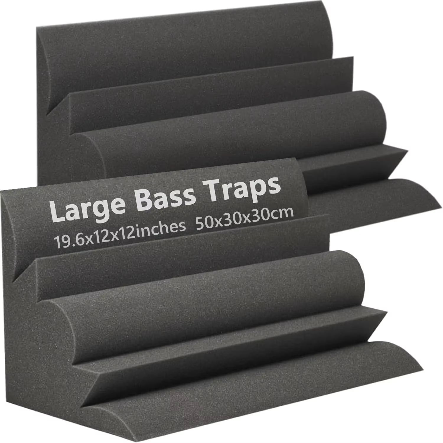 Mousse Insonorisante pour Piège à Bass Acoustique, Absorption Sonore de Grande Taille, Mousse d'Angl