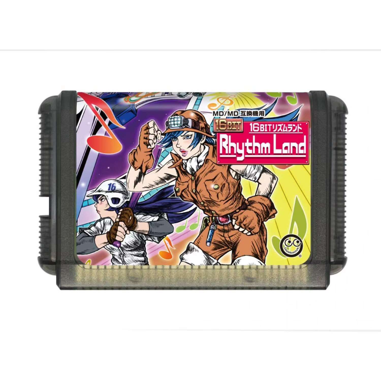 Terre de rythme 16 bits compatible avec la carte de jeu Mega Drive