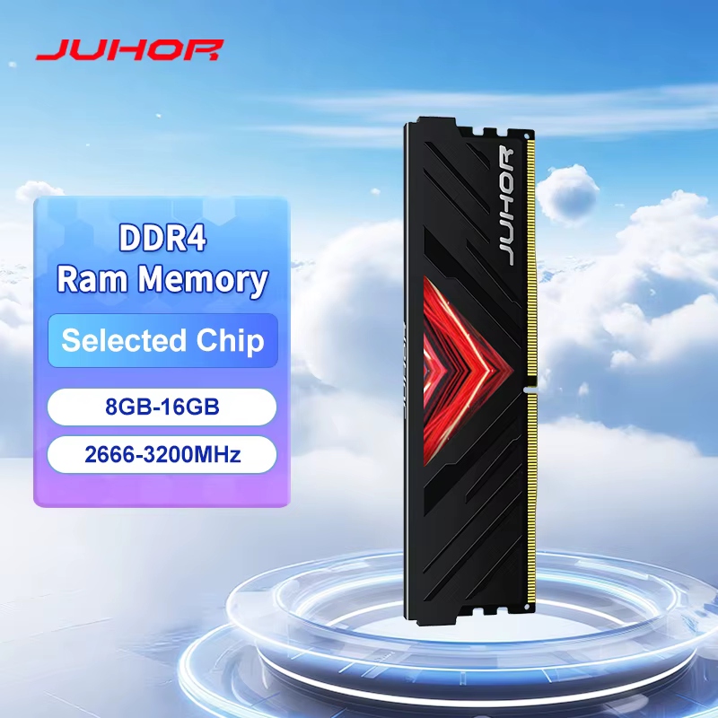 Mémoire RAM DDR4 JUHOR 8 Go 16 Go 2666 MHz 3200 MHz pour PC de bureau et jeux DIY