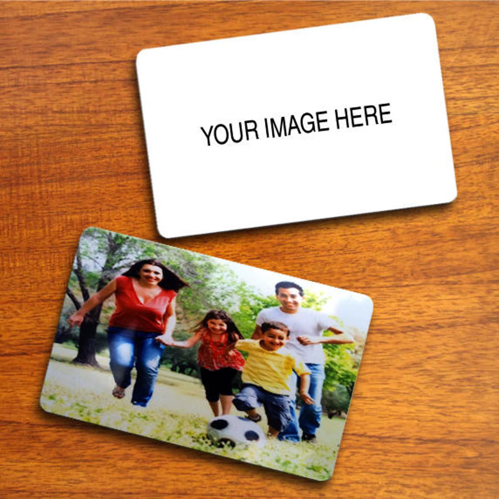 Cartes de visite en PVC personnalisées, style Instagram, coins arrondis, pour le bureau, design grat