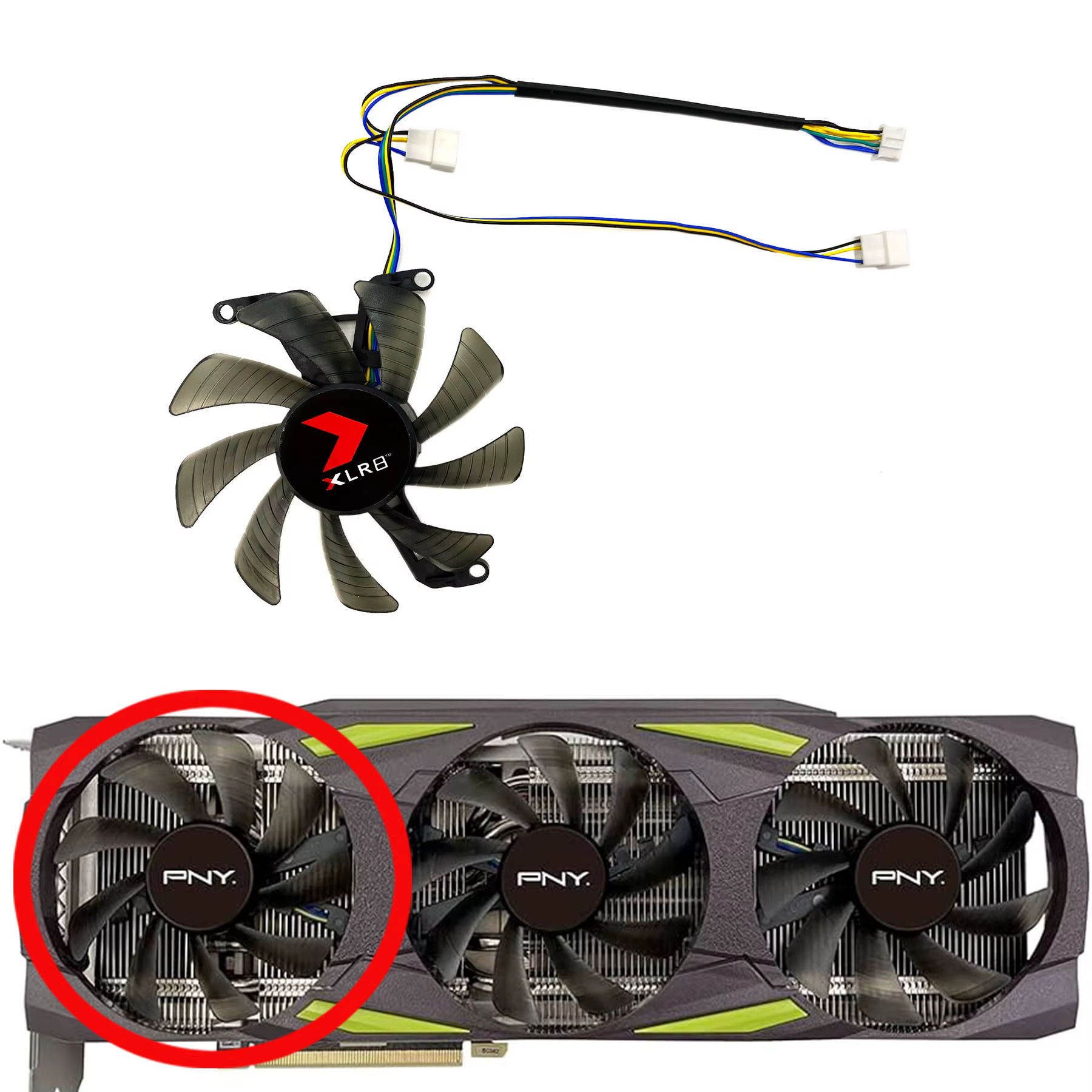 Nouveau pour PNY GeForce RTX3070ti 3080 3080ti 3090 XLR8 UStore ISING EPIC-X RGB Triple Ventilateur