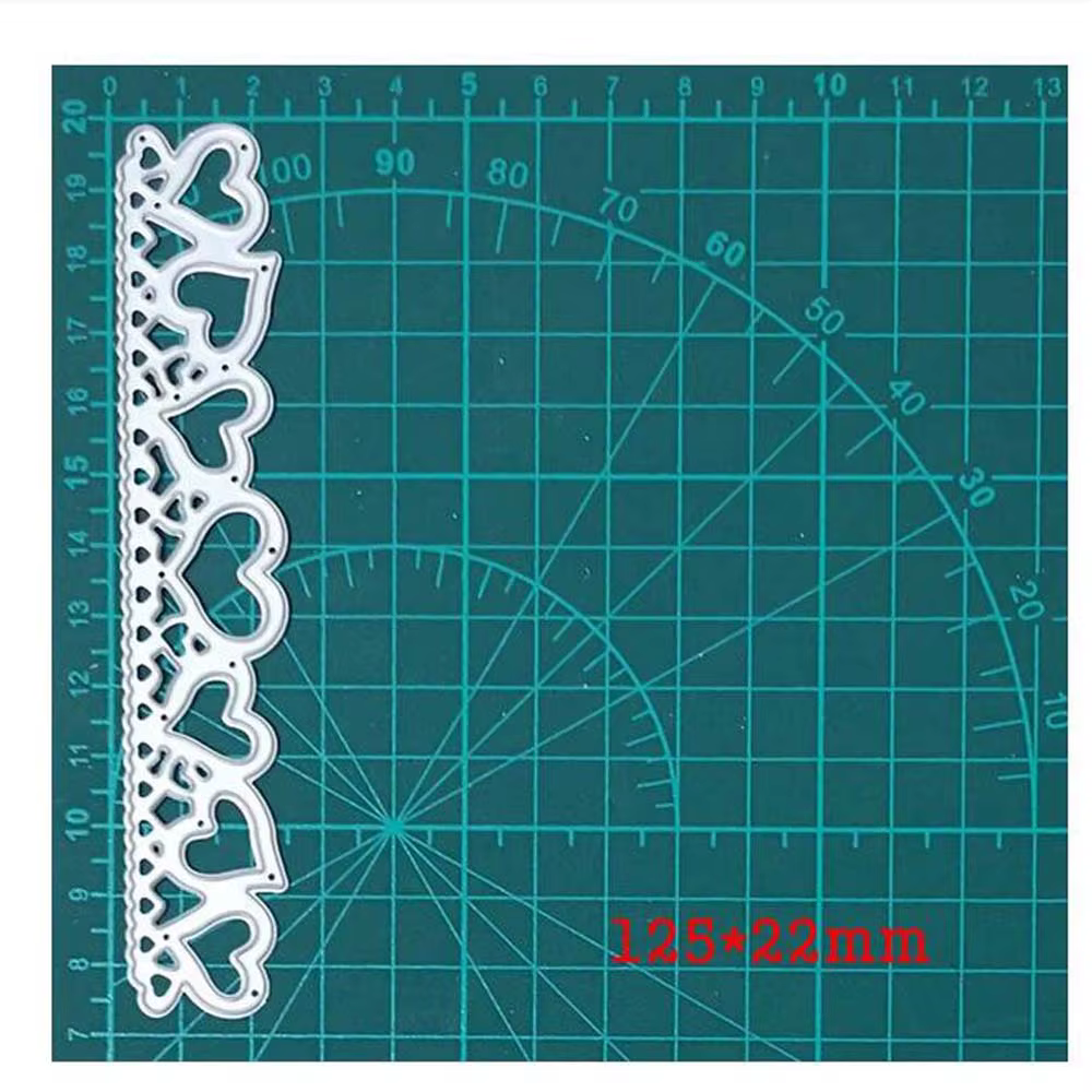 Matrices de découpe en métal coeur, carte de bricolage, décoration de journal intime de scrapbooking