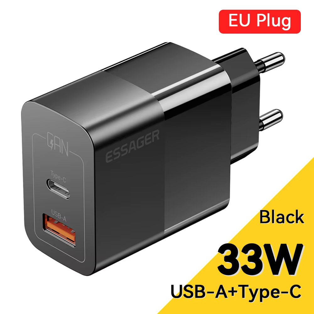 Essager-Chargeur USB Type-C, Charge Rapide PD, GaN, 33W, iPhone 14 13 12 11 Pro Max XS 8 P, iPad Pro