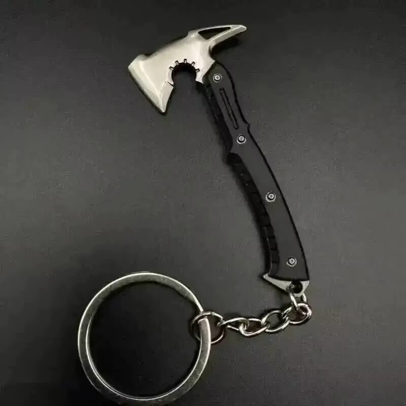 Nouveau porte-clés Resident Evil 9 Requiem, modèle pendentif hache et pistolet en alliage de zinc po