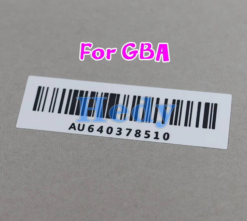 Autocollant de numéro de série universel pour console de campagne GB GBC, étiquette arrière de rempl