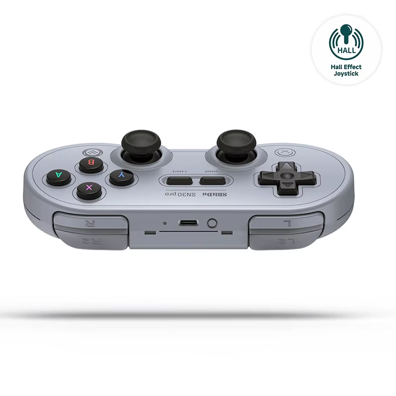 Manette de jeu Bluetooth sans fil 8BitDo SN30 Pro avec effet Hall pour Switch 2, 1, PC, Windows 10,