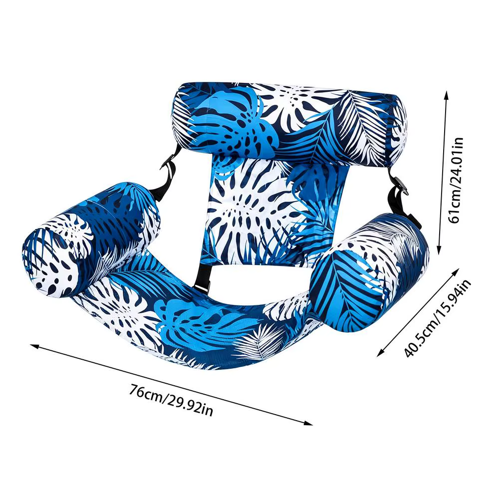 Chaises flottantes pour piscine, chaise longue gonflable pour adultes avec accoudoirs et dossier, tr
