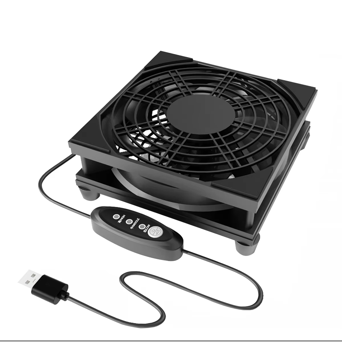 1 USB prend en charge une réglage à 3 vitesses. Le ventilateur d'ordinateur est silencieux. Le venti