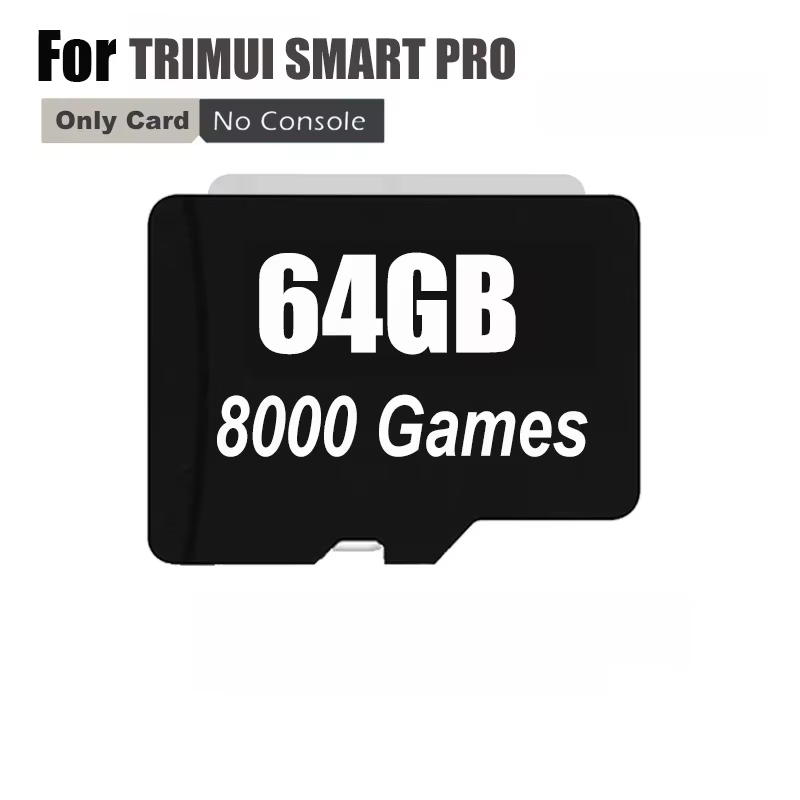Carte SD pour Console de jeu portable Trimui Smart Pro, écran IPS 4.96 pouces, système Linux, Joysti
