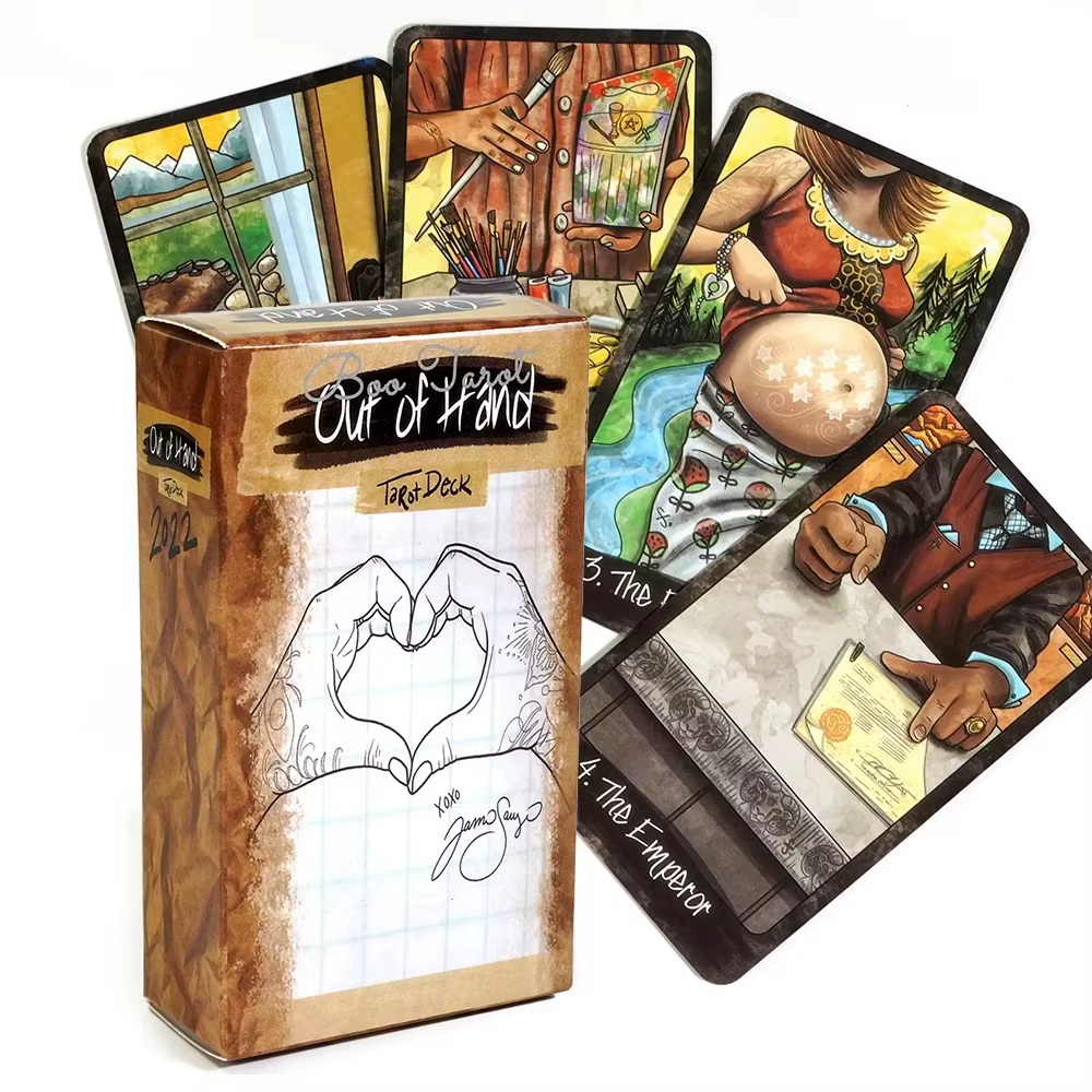 78 pièces cartes hors main Tarot Deck Divination Tarot jeu de société Deck Fortune Telling famille f