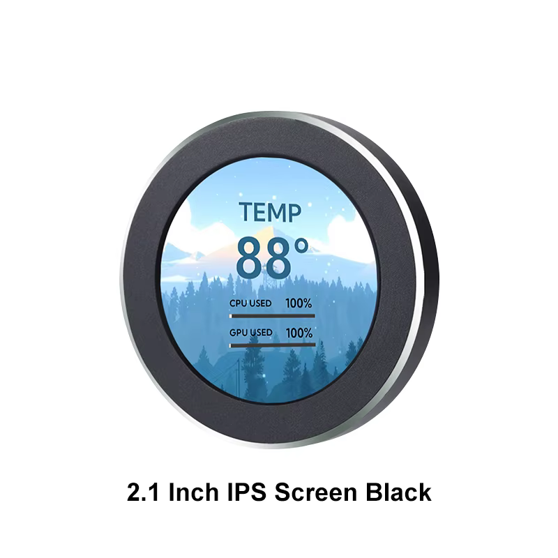 2.1 2.8 pouces IPS écran secondaire 480x480 USB refroidi à l'eau rond LCD CPU GPU RAM HDD surveillan