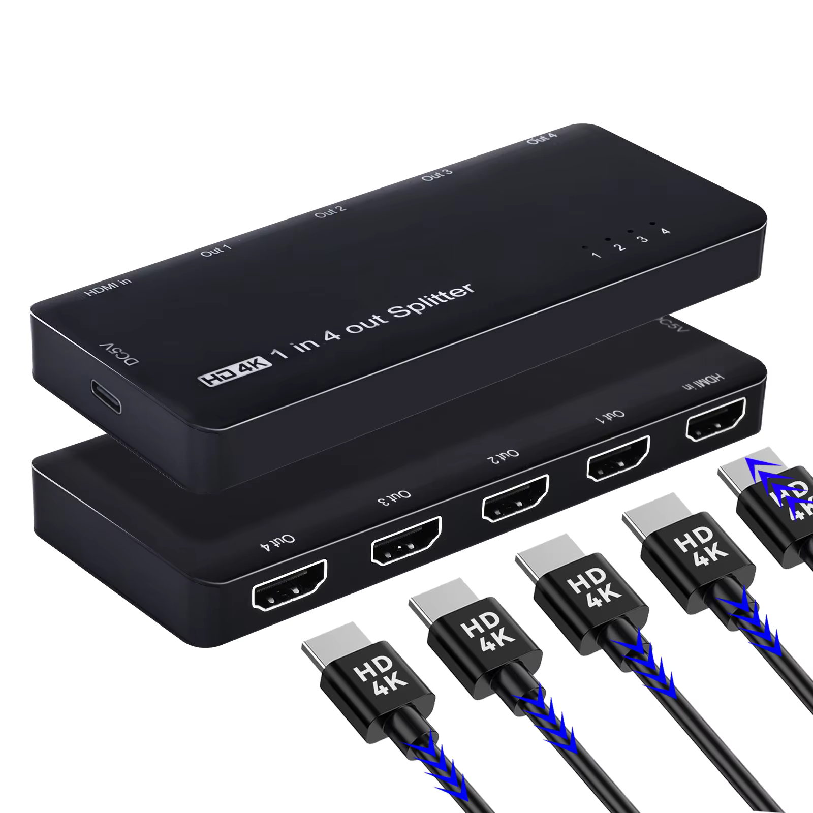Répartiteur HDMI SST 8K 1 entrée 4 sorties 4K 120Hz Boîtier de synchronisation 1x4 Répartiteur HDMI