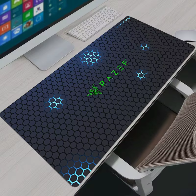 Razer hexagone tapis de souris Anime accessoires de jeu XXL tapis Gamer PC ordinateur clavier tapis 