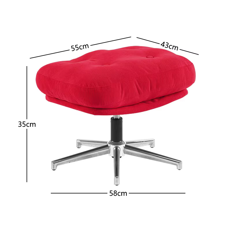 Fauteuil de salon rouge Bauhaus, pivotant et relevable, pour salon, chaises de loisirs modernes, fau