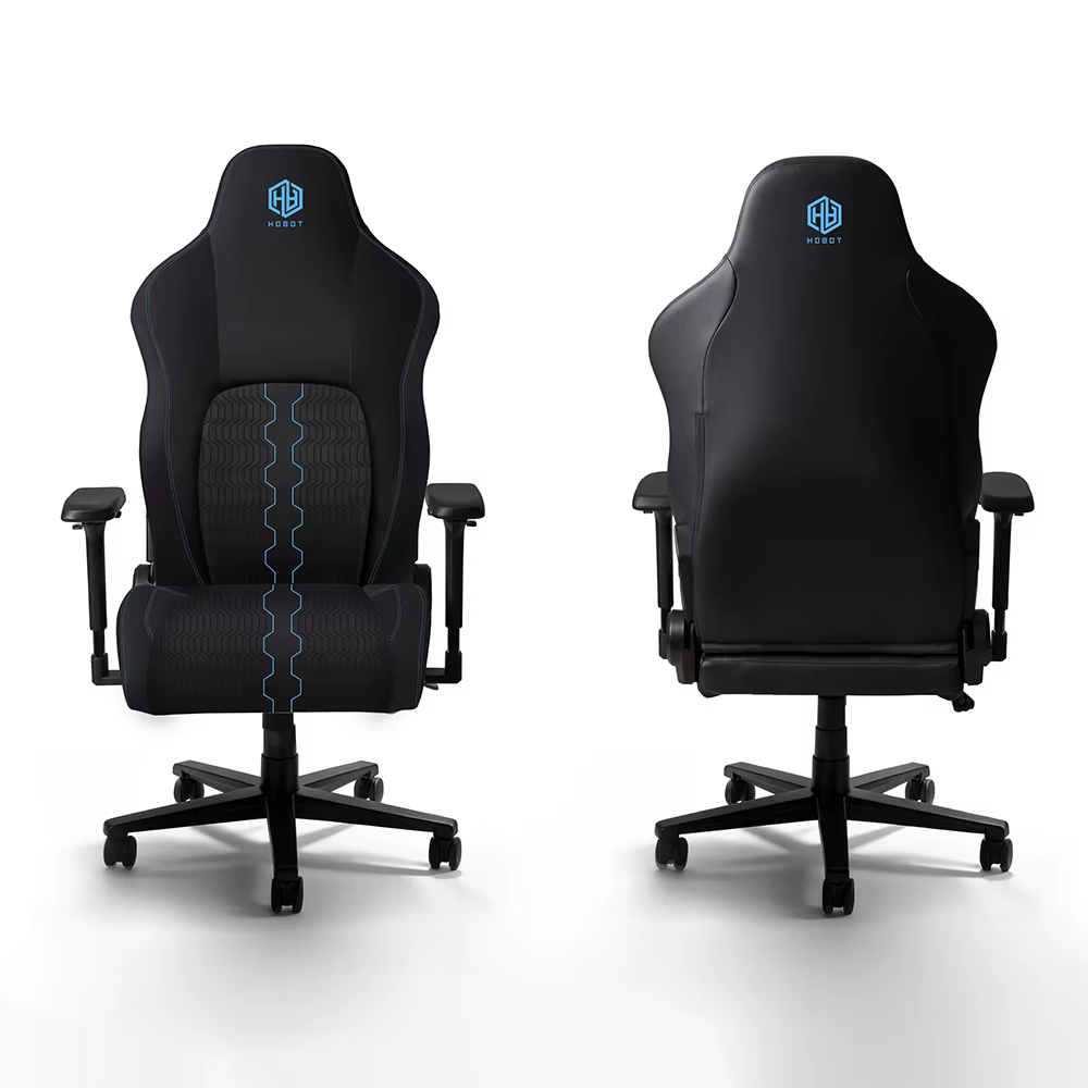 Chaise de bureau ergonomique pour gamer avec revêtement en cuir PU, fonctions inclinables et réglabl