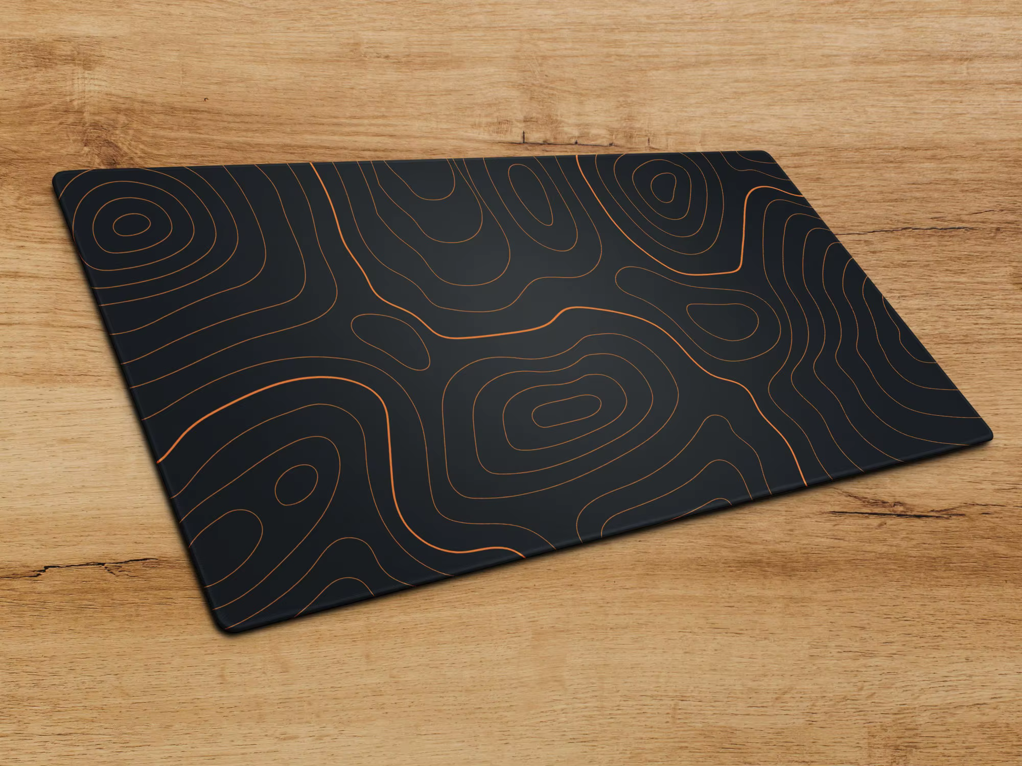 Tapis de souris abstrait topographique, tapis de bureau topographique, grand tapis de souris de jeu 