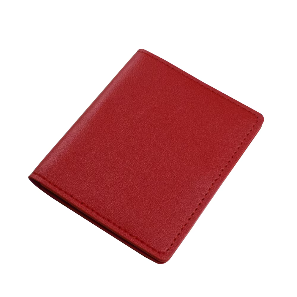 Porte-cartes multi-fentes portable, portefeuille en cuir PU, sac d'argent, porte-monnaie avec fermet