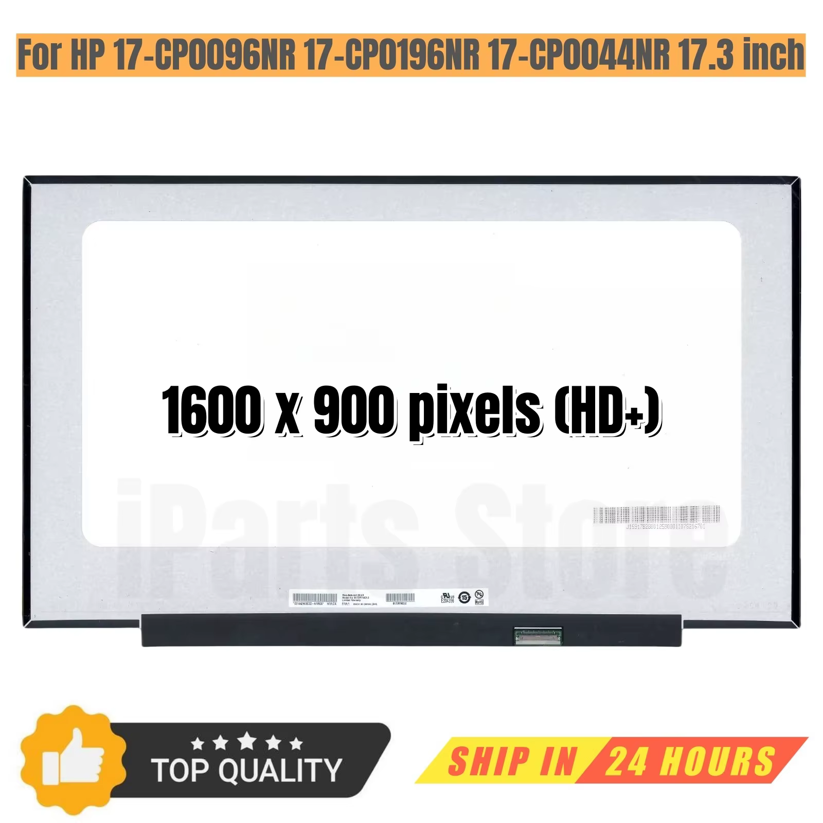 IParts remplacement nouvel affichage pour HP 17-CP0096NR 17-CP0196NR 17-CP0044NR 17.3 pouces panneau