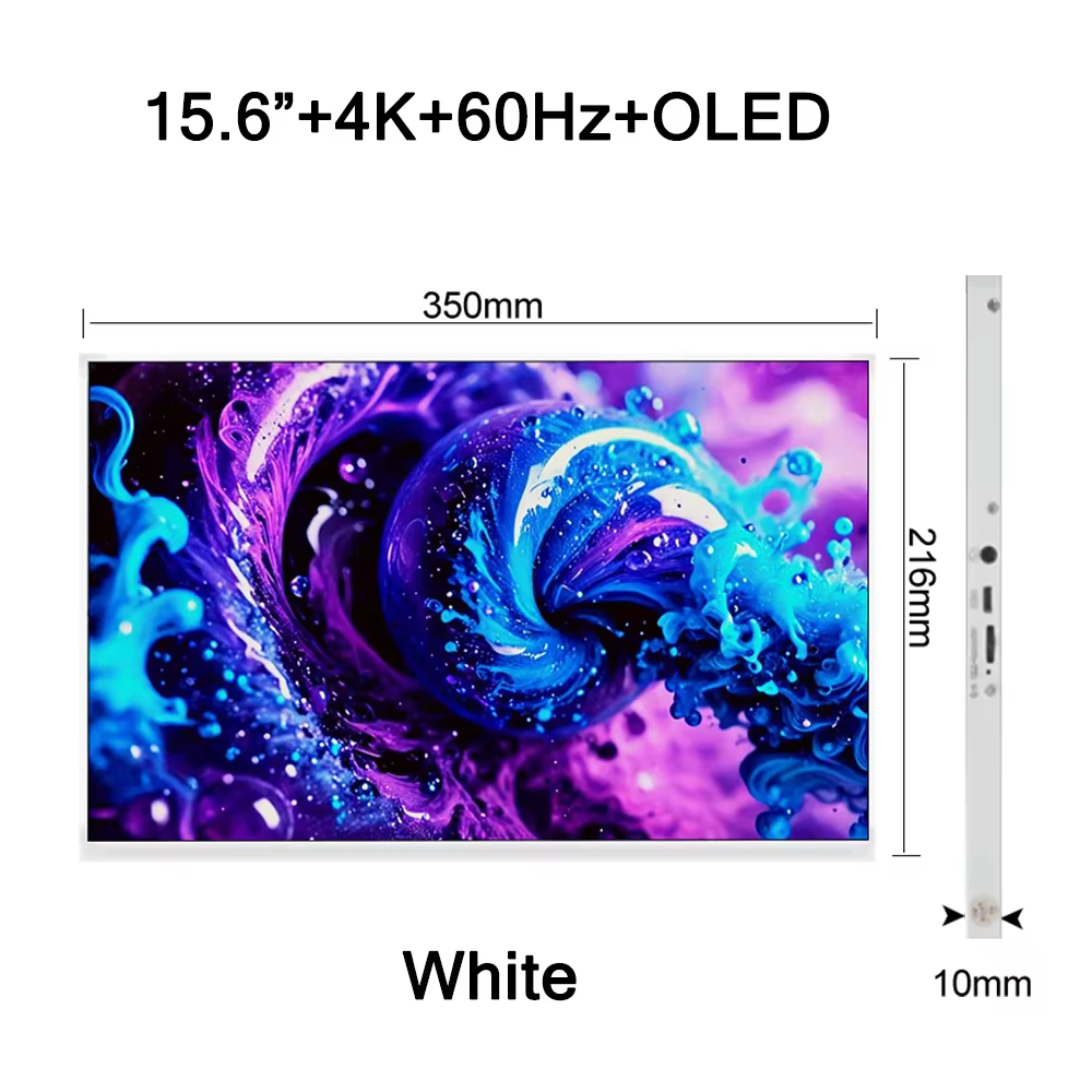 Moniteur portatif 3840*2160P 400Nit HDR d'écran tactile de la pouce 4K AMOLED 100000 :1 Écran de jeu