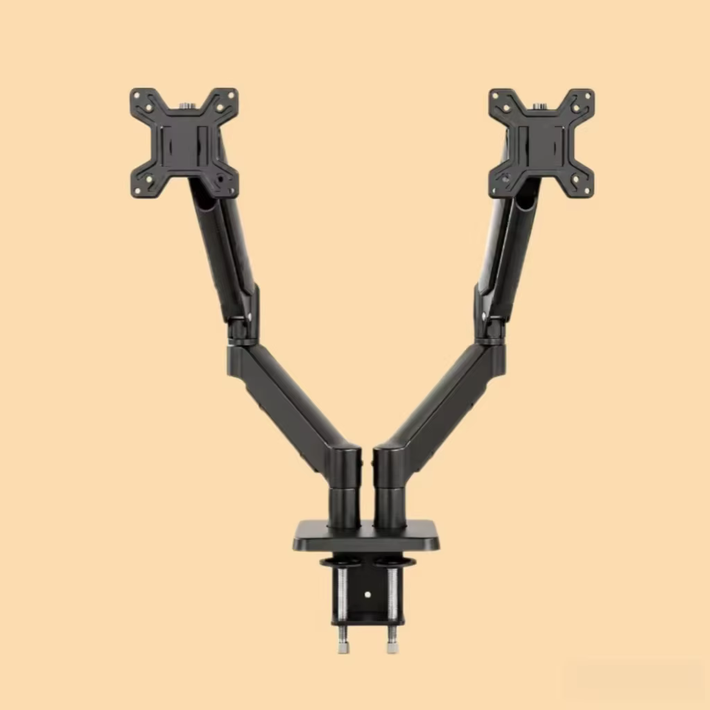 Support de bureau pour deux moniteurs, 360° °   Rotation et 180° °   Support inclinable, support peu