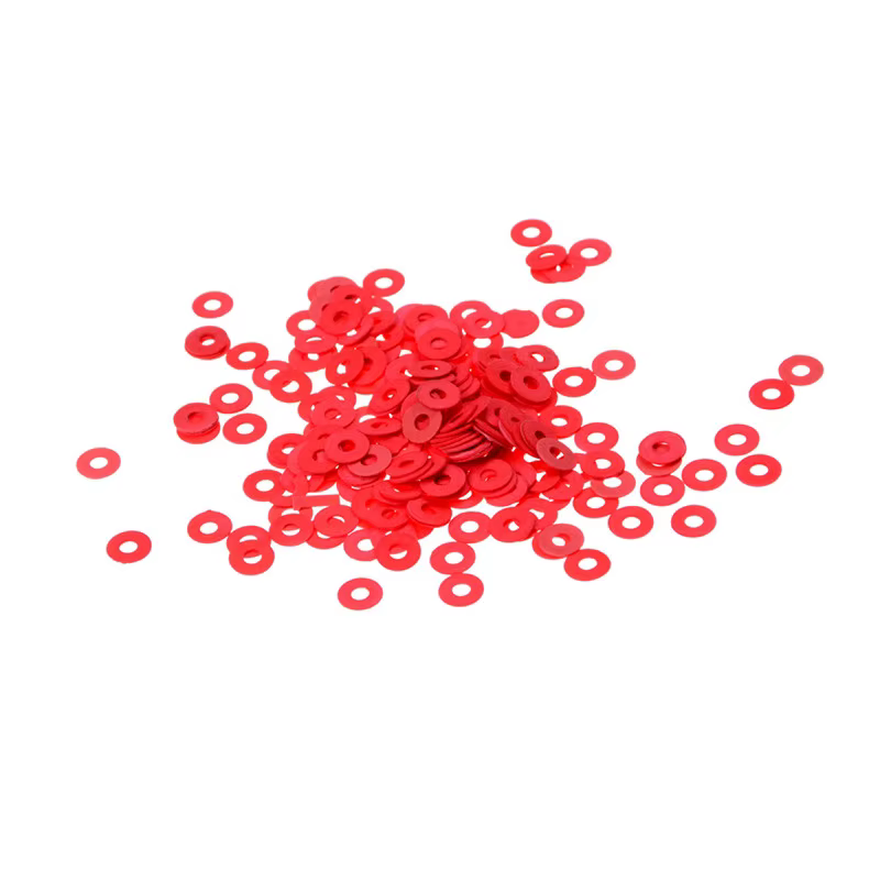 Rondelles de fibres isolantes à vis de carte mère rouge de 3mm, 100 pièces, offre spéciale