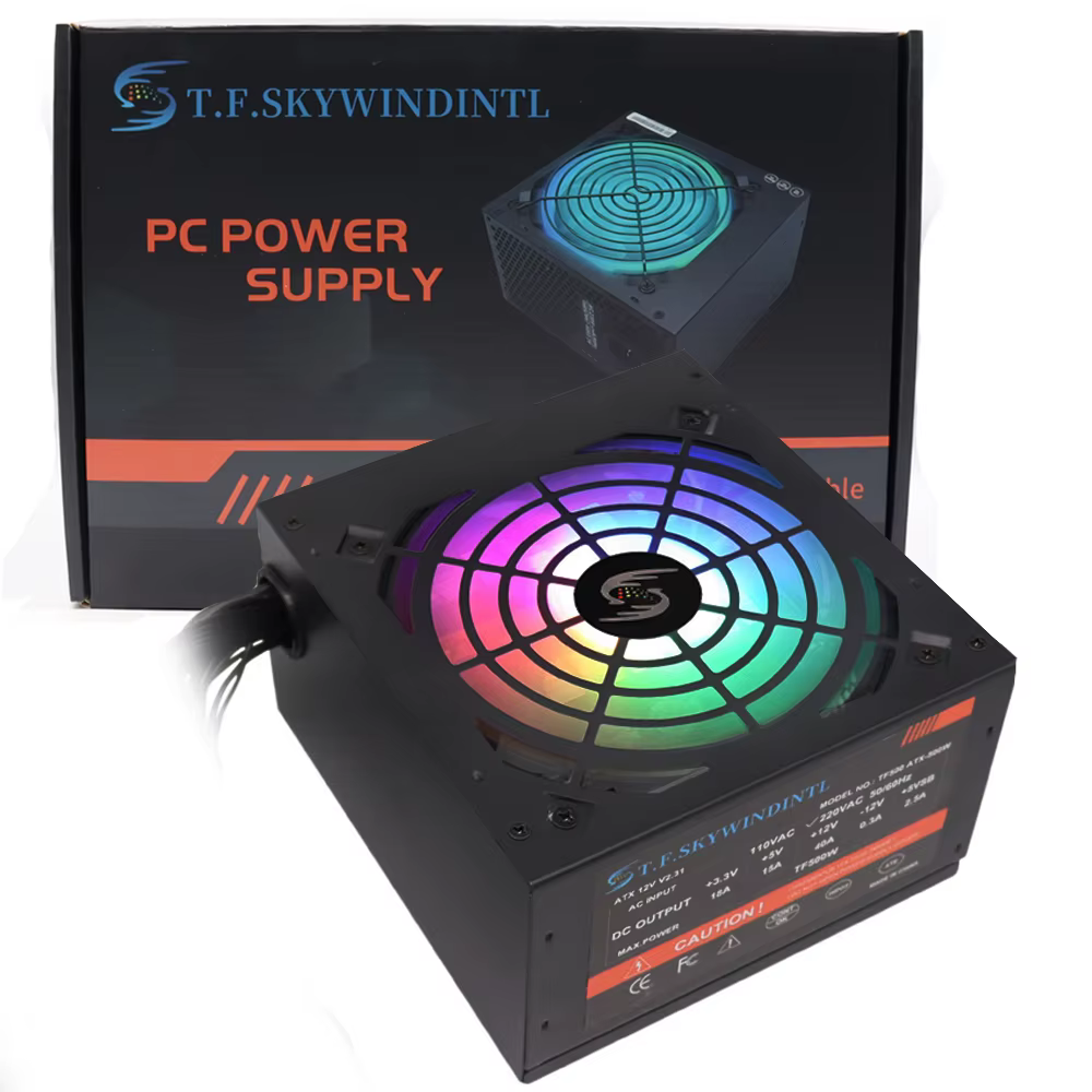 Fonte 500w PSU12V PC Sources d'alimentation pour bureau 500W 24pin ATX ordinateur alimentation PSU 5