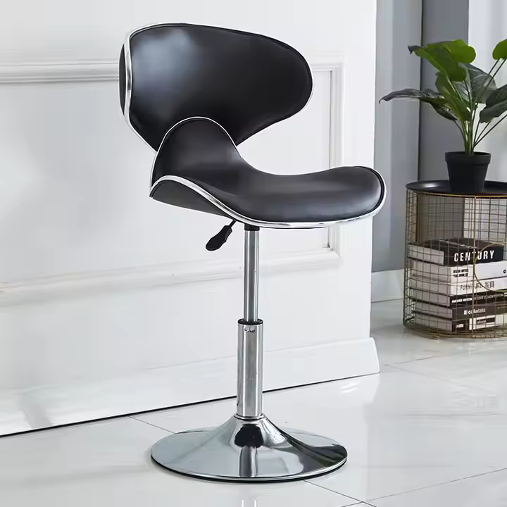 Mobilier de bureau à domicile moderne noir hauteur d'ascenseur réglable comptoir de cuisine chaises 