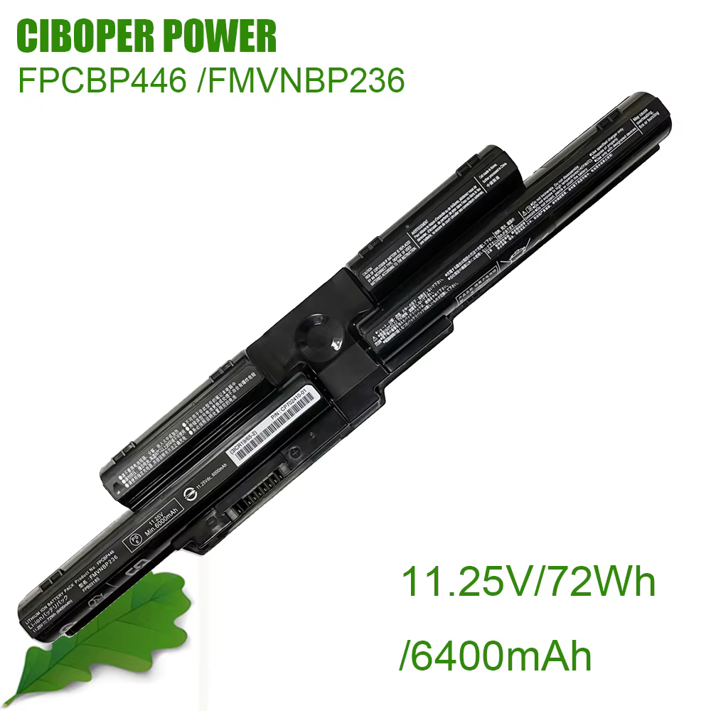Batterie CP originale pour ordinateur portable FPCBP446, 11.25V/6400mAh/72wh, pour séries Lifebook T