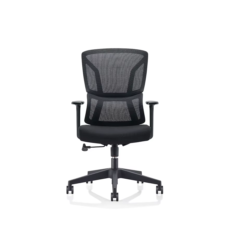 Chaise de bureau ergonomique de luxe à dossier moyen, avec hauteur de levage, vente en gros, chaise 