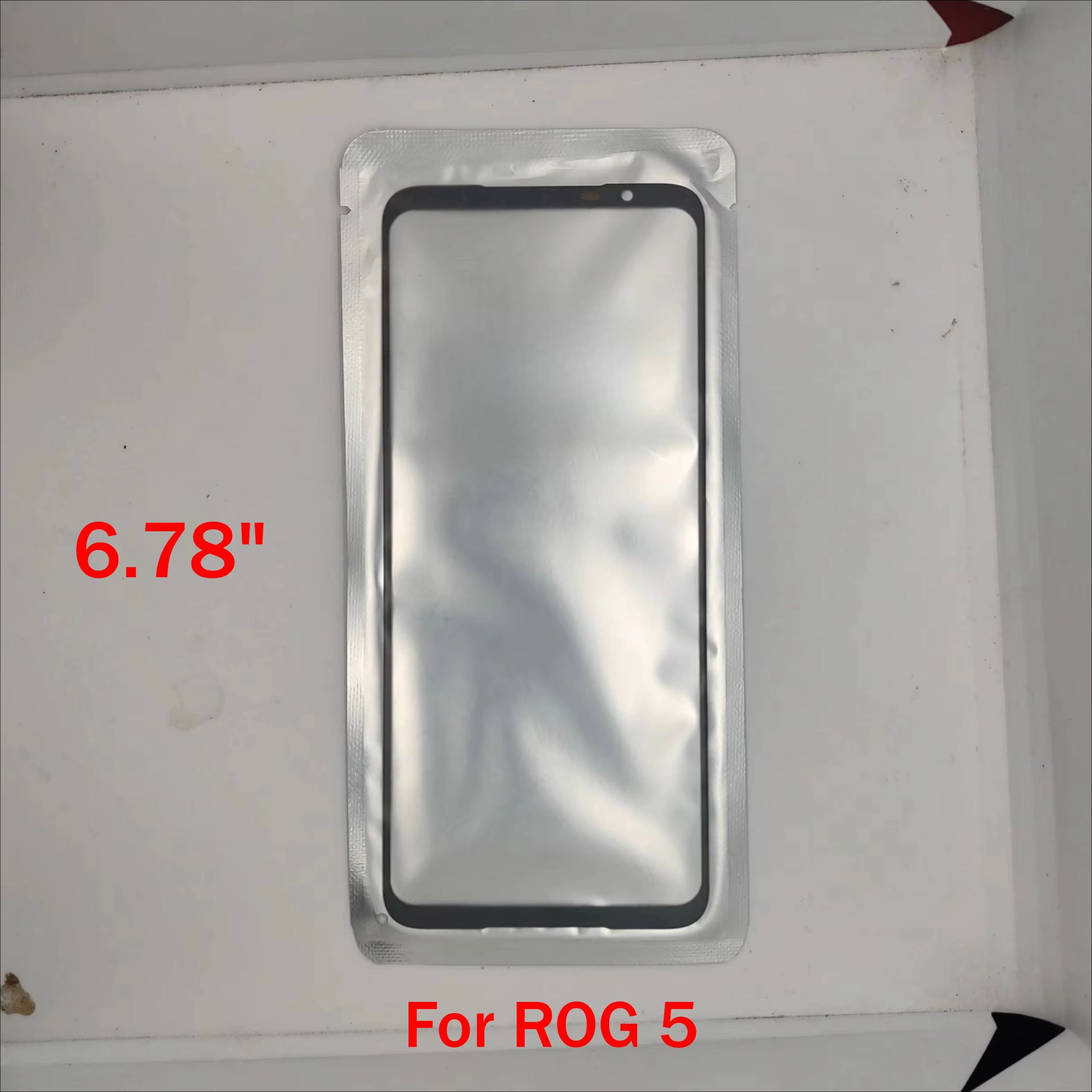 Pour Asus Rog Phone 1 2 3 5 5s 6 6D 7 8 9 Pro Écran tactile Panneau de verre extérieur avant + OCA